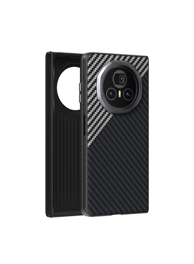 S-TOP Case For Honor Magic V3 ABEEL C Carbon Fiber Series 6D Micro Relief MagSafe Phone Case - Image 1