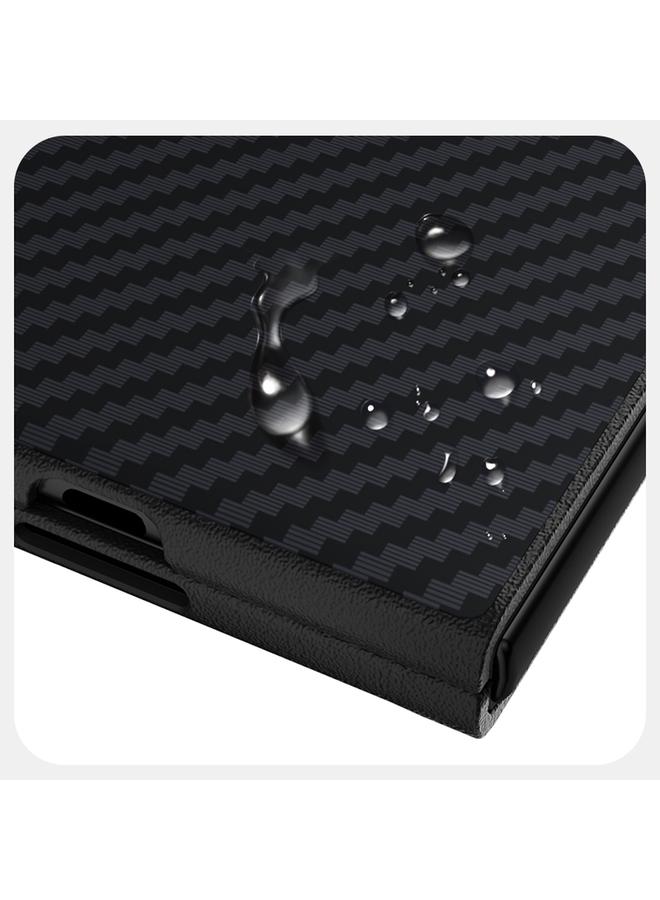 S-TOP Case For Honor Magic V3 ABEEL C Carbon Fiber Series 6D Micro Relief MagSafe Phone Case - Image 3