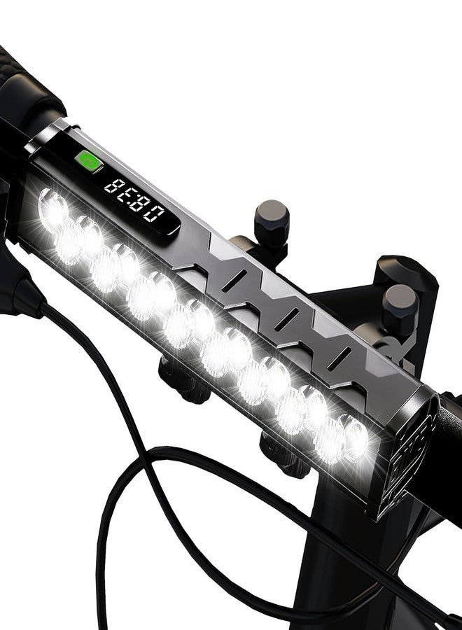 Siuyiu Bike Light for Night Riding, 4800 Lumen Bike Lights with High Beam and Low Beam for Mountain Road, USB Rechargeable Bicycle Headlight, Waterproof Bicycle Headlight with 4 Modes for Commuters Adults - Image 1