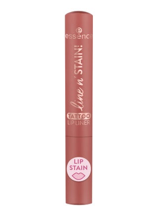قلم تحديد الشفاه line n' STAIN! | 02 بني أساسي | تركيبة سائلة طويلة الأمد | طرف دقيق | نباتي وخالي من القسوة | خفيف الوزن وعالي الصبغة لتحديد الشفاه (عبوة من 1)