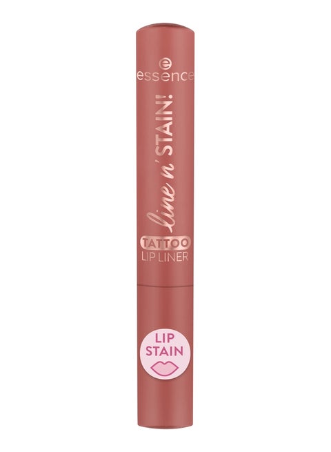 قلم تحديد الشفاه line n' STAIN! | 02 بني أساسي | تركيبة سائلة طويلة الأمد | طرف دقيق | نباتي وخالي من القسوة | خفيف الوزن وعالي الصبغة لتحديد الشفاه (عبوة من 1)