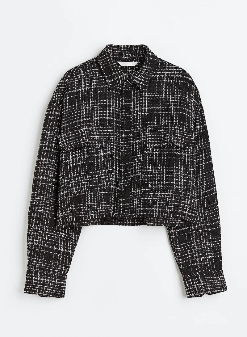 H&M Checked Pocket Detail Shacket