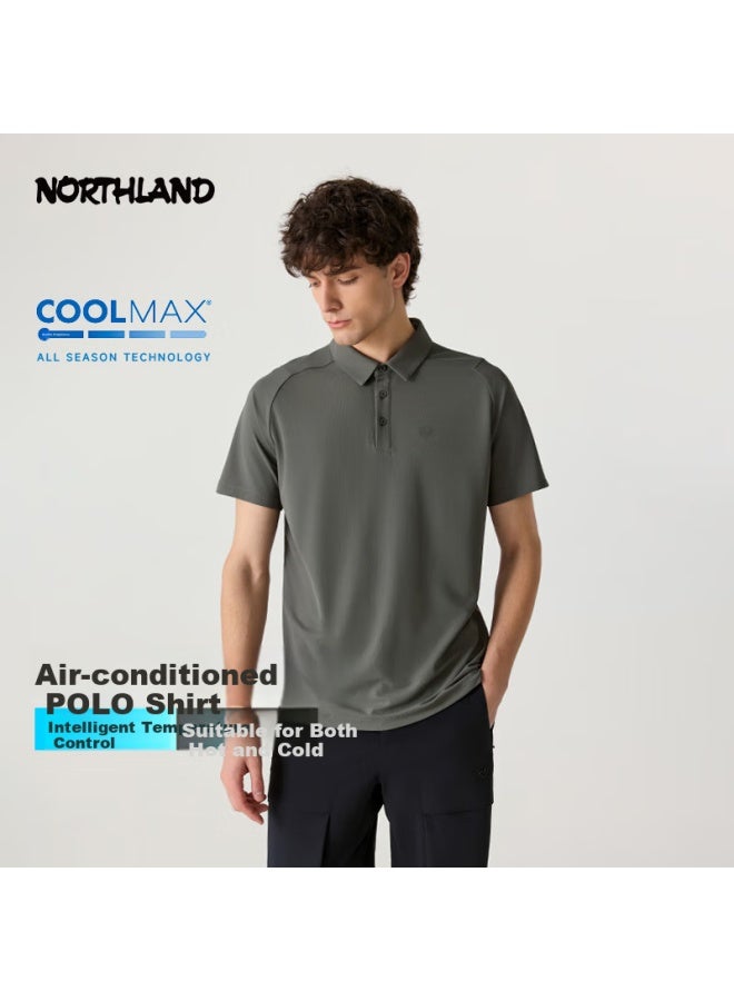 Northland Summer New Men's Outdoor Sun Protection Short Sleeve T-shirt Comfortable Breathable Cool Feeling Antibacterial Moisture Wicking Quick Dry Polo Shirt Men - Image 1