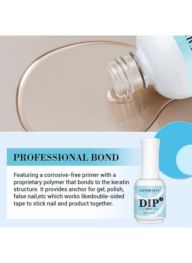 AZUREBEAUTY AZUREBEAUTY Dip Powder Primer Bond 15 ml for Nail Dipping Powder Set French Nails Art Manicure Beginner DIY Salon  - Image 2