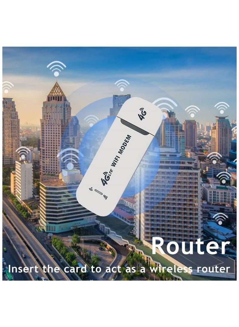 Captaintech - Portable USB Wifi Dongle 4G USB Modem WiFi Router USB Dongle 150Mbps with SIM Card Slot Car Hotspot Pocket Mobile WiFi - Image 1