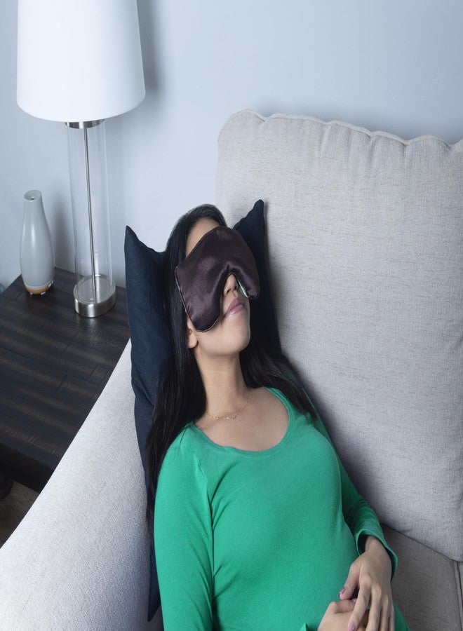 DreamTime Weighted Eye Pillow Mask, Rose Velvet, Microwave or Freeze, Washable, 9.5x4.5 in, for Sleep, Yoga, Meditation, Relaxation - Image 5