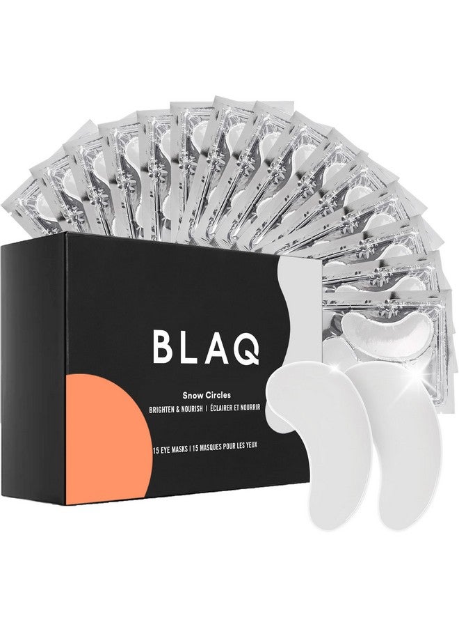 بلاك لاصقات BLAQ الفاخرة لترطيب منطقة تحت العين، للبشرة الجافة والهالات السوداء والانتفاخات. فطر الثلج، الشاي الأخضر، الطحالب البحرية، نباتية وخالية من القسوة، عبوة من 15 لاصقة. - Image 1