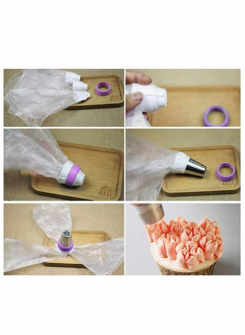 Captaintech 27pcs Russian Piping Tips Cake Decorating Tips Icing Piping Nozzles Tool Piping Ball Tips Cake Decorating Supplies Kits DIY Baking Tools for Cake Cookies Dessert Pastry Decoration - Image 5