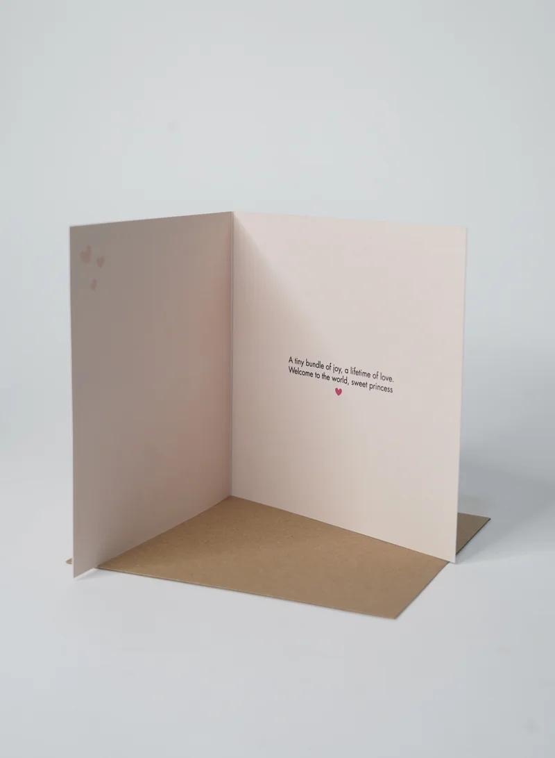 Share the Love Welcome Princess UV Greeting Card