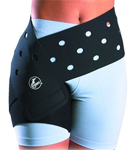Cramer Groin Hip Spica Support For Groin Strain Groin Sprain Hip Replacement Sporting Hip Flexor Injuries Sciatica Nerve Ache Relief Adjustable Neoprene Compression Wrap Injury Recovery Black - Image 3