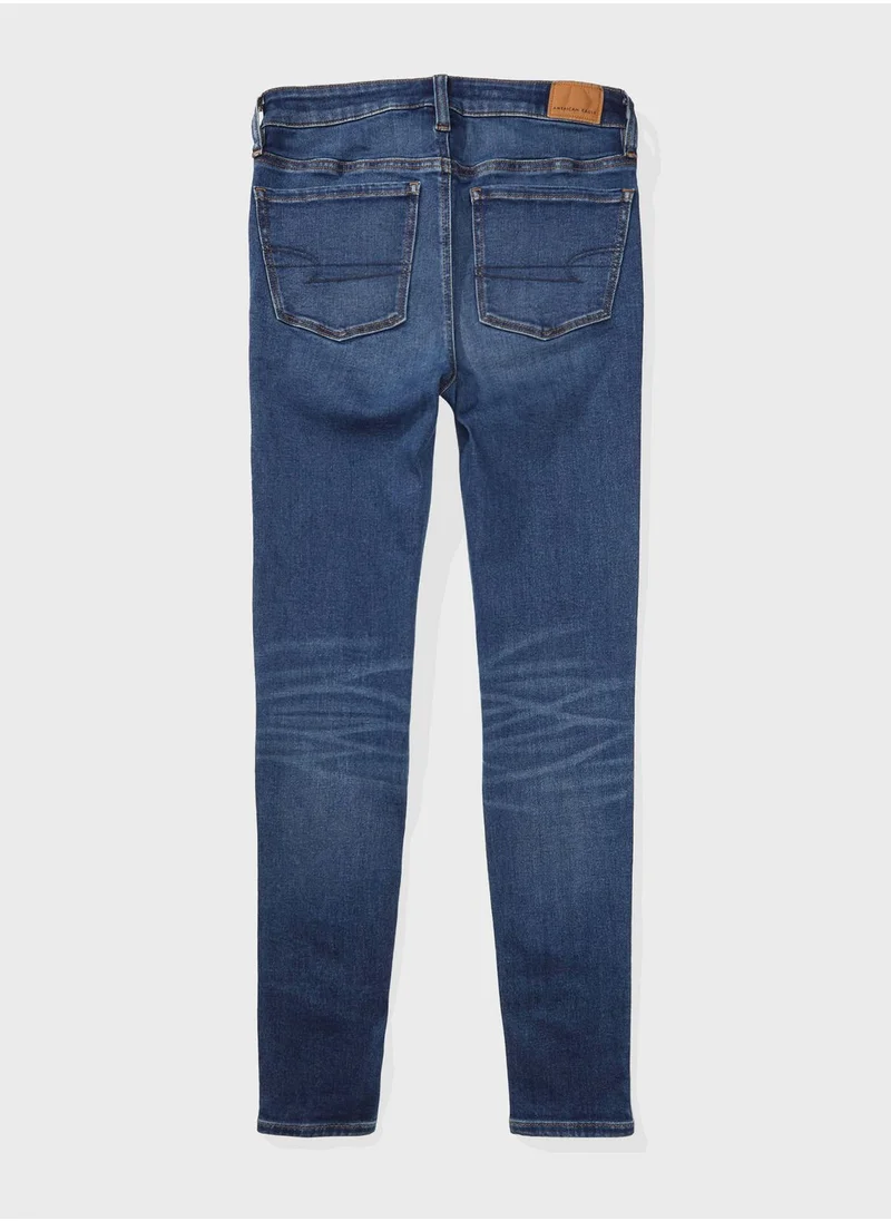 امريكان ايجل High Waist Distressed Jeggings