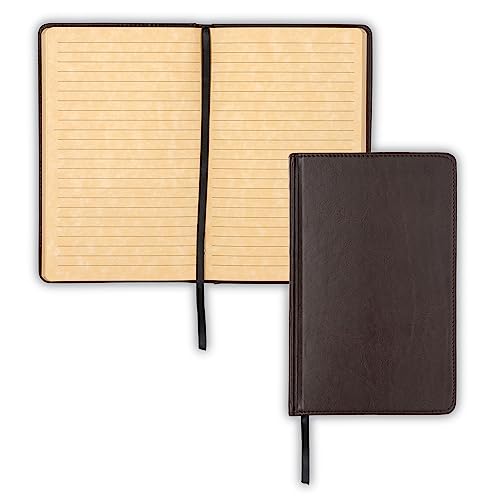 Samsill Vintage Hardcover Notebook, 200 Lined Notebook Pages, Brown, 5.25 x 8.25 Inch - Image 1