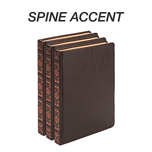 Samsill Vintage Hardcover Notebook, 200 Lined Notebook Pages, Brown, 5.25 x 8.25 Inch - Image 4