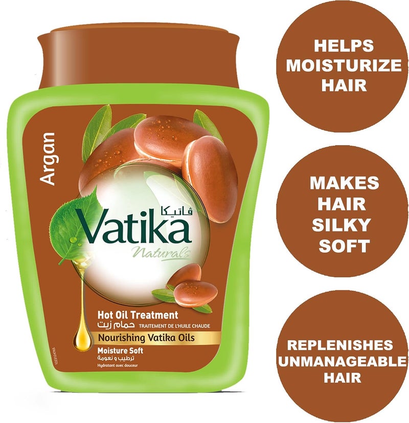 Vatika Naturals Hammam Zaith Hot Oil Treatment with Moroccan Argan Oil - 500 g - Image 4