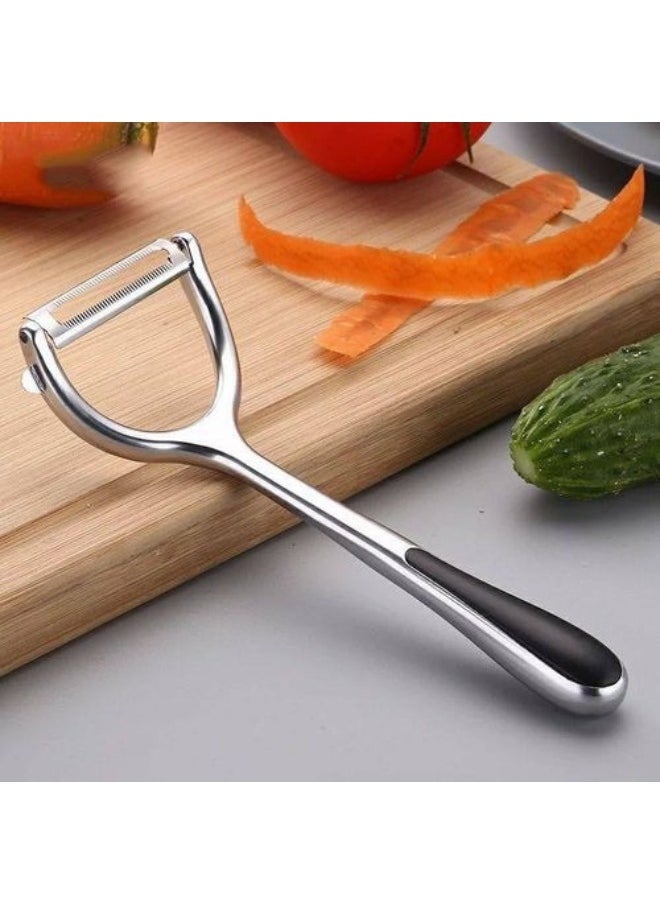 FALMER Stainless Steel Metal Potato and Vegetable Peeler with Comfortable Non-Slip Handle and Sharp Blade  - Image 1