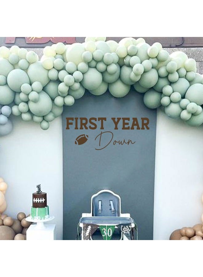 VANGNING First Year Down Decal - Baby Boy Football Birthday Party Football Baby Boy First Birthday Sign,Fist Down Birthday Football Birthday Party Decorations and Decor for Boys and Girls - Image 5