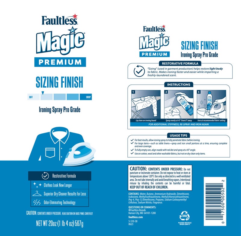Faultless Starch 00502 Magic Sizing Fabric Finish, 20 oz (Pack of 4) - Image 3