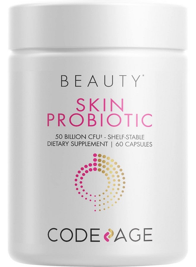 Codeage Skin Probiotics + Prebiotics Skin Care Routine Supplement 50 Billion Cfu Ayurvedic Botanical Herbs Face Probiotics Shelf Stable Cleanser Nongmo Vegan 60 Capsules - Image 1