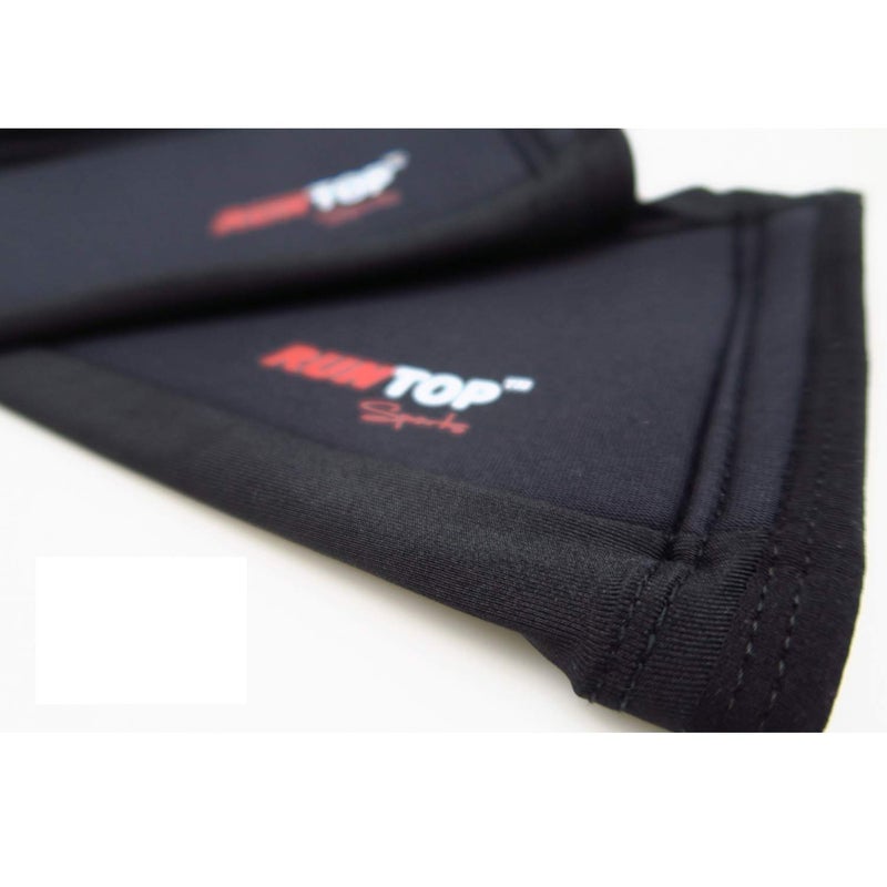 RUNTOP Shin Sleeves Guards for Rope Climbing Deadlifting Weightlifting Powerlifting Cross Fitness Training Box Jumping Leg Calf Support Men Women (7mm Black-Pair, L) - Image 3