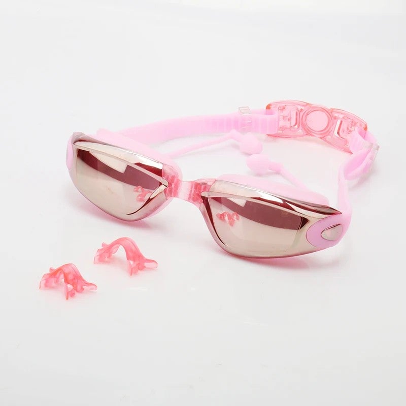 Bluejw Adult Men Women Swimming Goggles No Leaking Anti Fog Uv Protection Swim Glasses with Nasal Clip Earplug Protection Case - Image 1