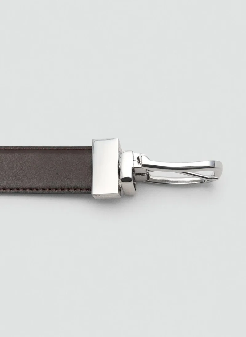 Mango Man  Reversible suit leather belt for Men | Best Price UAE