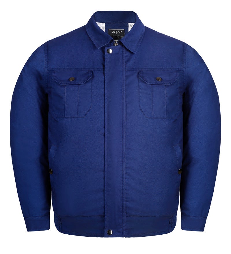 Generic Air conditioning clothing men and women summer site workers high temperature cooling charging with fan clothing welder refrigeration factory wholesale dark blue a single garment