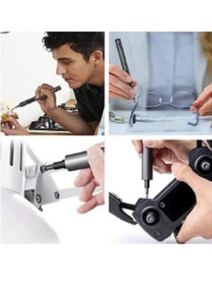 King'sdun Electric Screwdriver 62 in 1 Screwdriver Set Portable Repair Tool Kit Rechargeable Mini Electric Screwdriver for Electronics Phone Watch Computer Repair Tool Kit  - Image 2