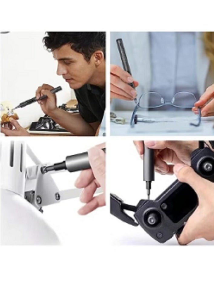 King'sdun Electric Screwdriver 62 in 1 Screwdriver Set Portable Repair Tool Kit Rechargeable Mini Electric Screwdriver for Electronics Phone Watch Computer Repair Tool Kit  - Image 2