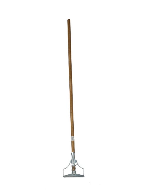 Lightweight Ergonomic Hardwood Mop Handle Brown and Silver 1-1/8 x 54 Inch 1045