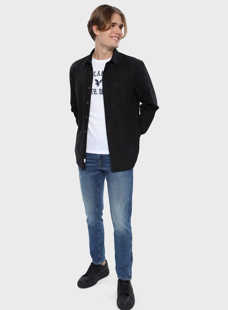 امريكان ايجل Regualr Fit Button Up Oxford Shirt