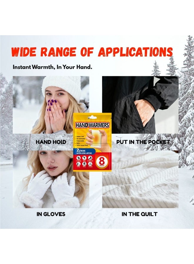 لصقات تدفئة الجسم - تدفئة اليدين والقدمين الآمنة والطبيعية حتى 8 ساعات - عديمة الرائحة ومنشطة بالهواء للحصول على دفء طويل الأمد - حزمة قيمة للرياضات الشتوية والعمل في الهواء الطلق - 10 قطع - Image 5