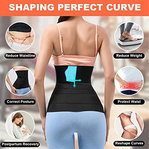 COIF Body Shapewear & Tummy Shaper Belt for Women & Men Used for Postpartum Recovery, Weight Loss, Muscle Toning, Fitness Exercise, Workout, Back Support, Gym, Yoga (6 Meter, Sky Blue) - Image 2