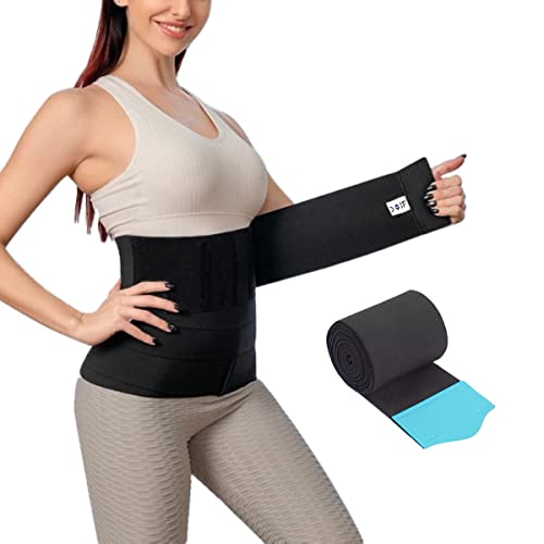 COIF Body Shapewear & Tummy Shaper Belt for Women & Men Used for Postpartum Recovery, Weight Loss, Muscle Toning, Fitness Exercise, Workout, Back Support, Gym, Yoga (6 Meter, Sky Blue) - Image 1