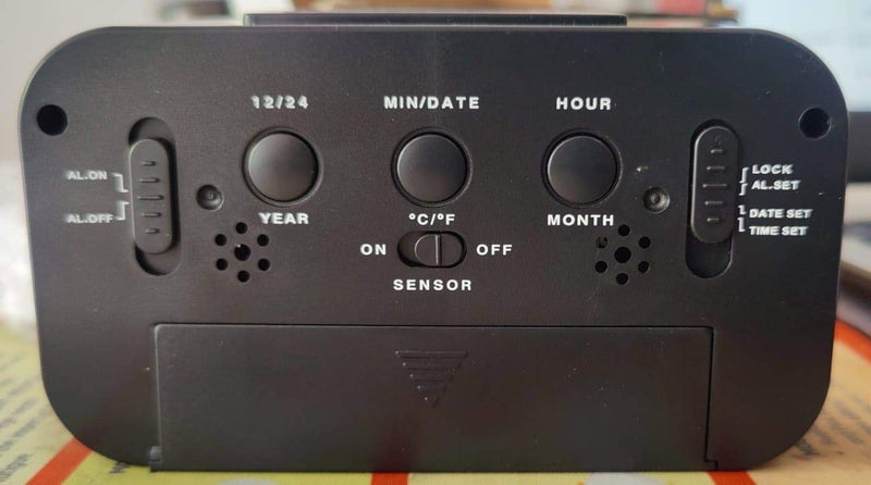 Ajanta Quartz Plastic Digital Alarm and Table clock, (13 x 8 x 4 cm, Black ODC 210) - Image 3
