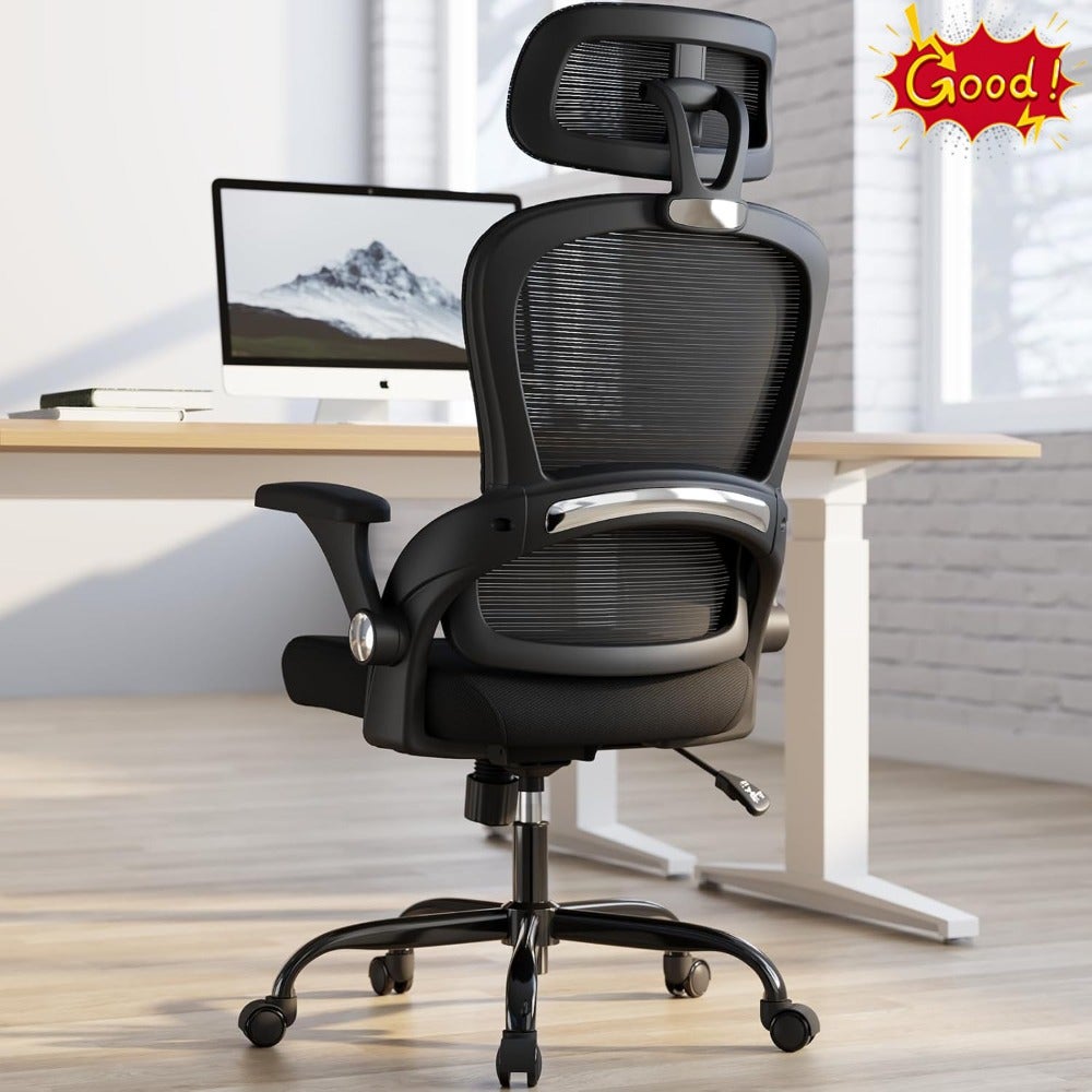 Office Chair - Ergonomic Office Chair with Back Support, Computer Chair - Home Office Desk Chairs, 330lbs Wide Seat Big and Tall Office Chairs with Headrest, Comfy Desk Chairs