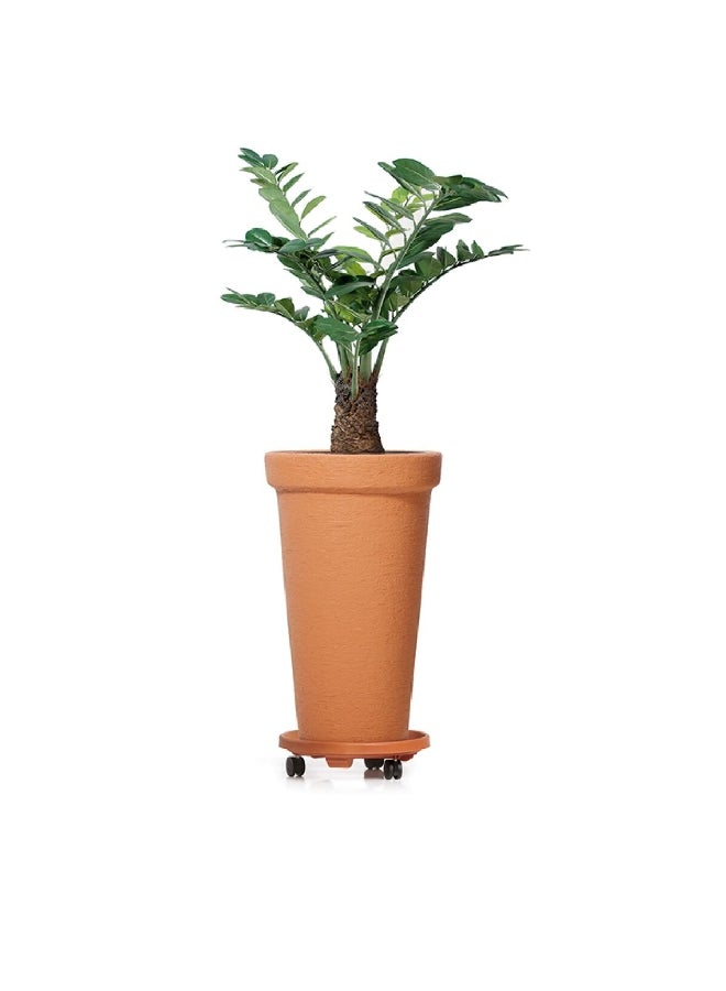بروسبير بلاست DPC48-R736 أصيص زهور عمودي كلاسيكي بتصميم عصري بني طوبي 86 لتر - Image 2