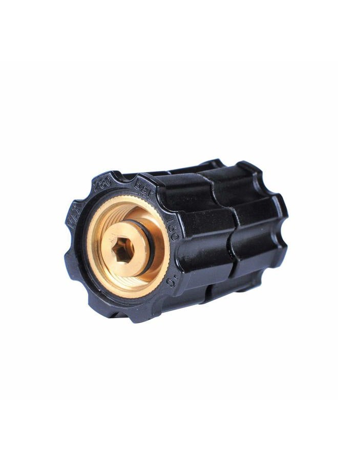 YAMATIC Pressure Washer Adapter Stabilizer for Hose, Pump, and Gun, M22-14mm Female x M22-14mm Female,4000 PSI/280 Bar - Image 1