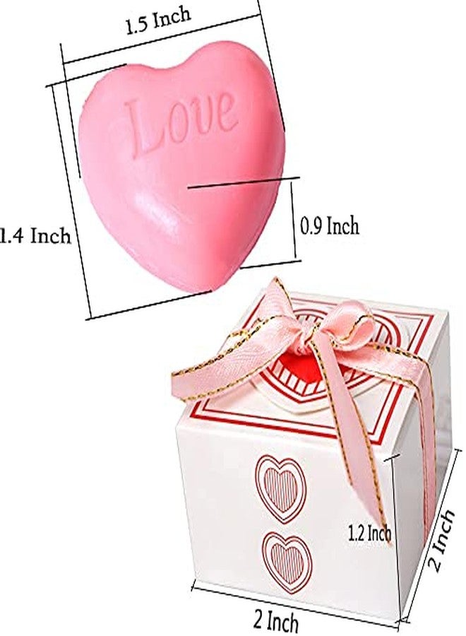 AIXIANG 24 Pink Love Heart Soap Favors for Guests, Party Souvenirs Tokens Keepsakes Giveaways, Wedding Party Favors for Guests, Bridal Shower Gift Favors, Baby Shower Favors for Guests - Image 5