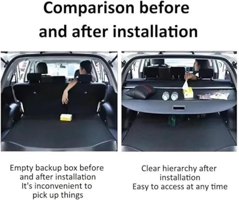 QASULER Rear Trunk Cargo Cover for Buick Envision 2016-2020 - Image 4