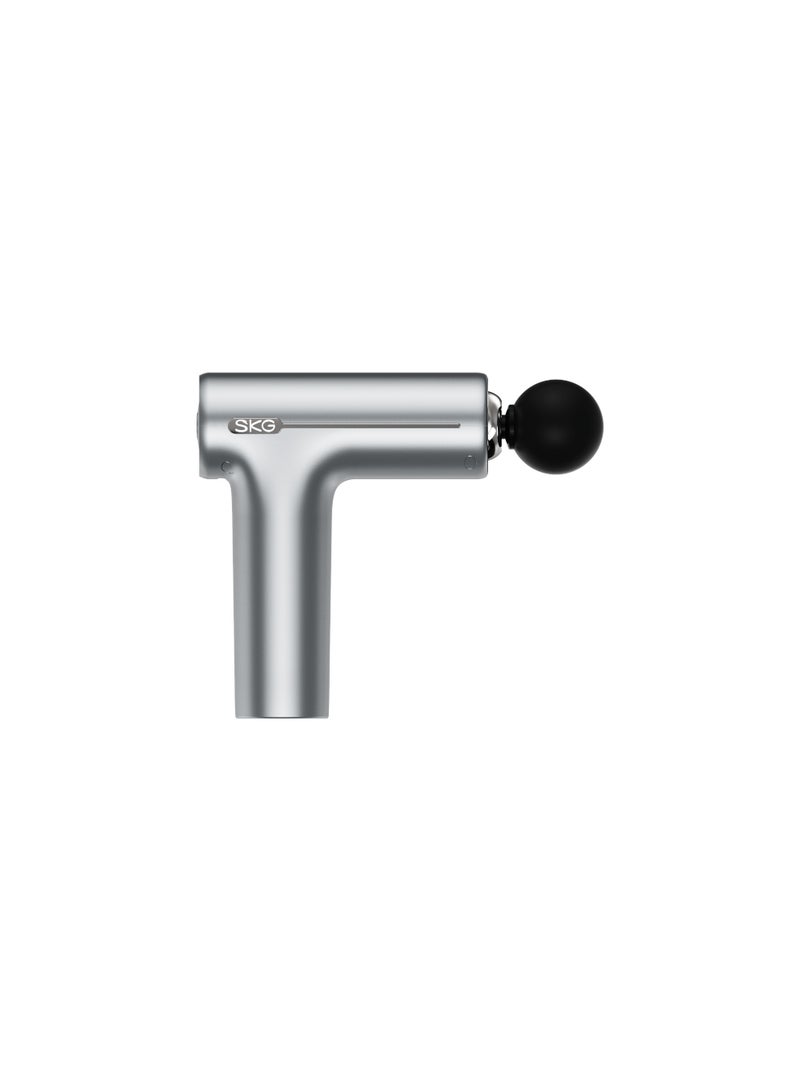 SKG High‑Speed Percussion Massage Gun F1 Pro Grey, 3200RPM Motor,7mm Stroke,6‑Speed Adjustment,4 Interchangeable Massage Heads, Lightweight Ergonomic Structure, Post‑Sport & Daily Muscle Soothing - Image 2