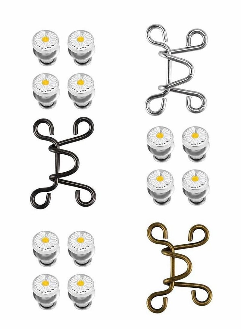 Y&D Adjustable Nail-Free Waist Buckle, Buckle Extender Set Jeans Button for Pants Jeans, The Best Tool to Tighten and Skirts 3  - Image 1