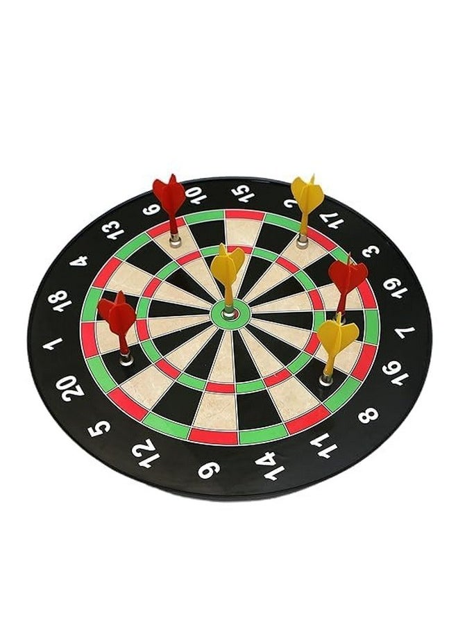 Smartcraft Smartcraft Magnetic Dartboard with 6 Soft Darts Family Indoor & Outdoor Fun Games, Dart Board Set (Multicolour-Large)  - Image 3
