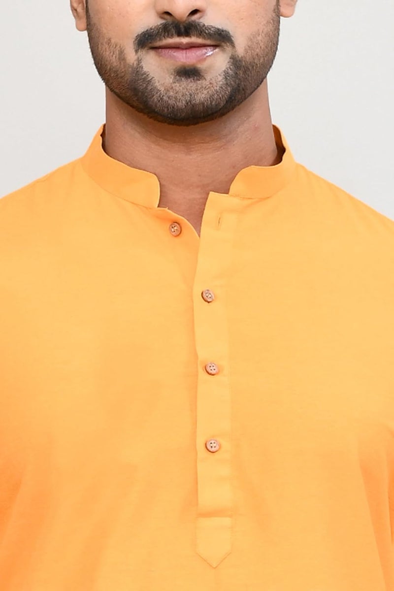 POLY2FAB Hathkargha Cotton Kurta for Men | Full Sleeve Regular Fit Kurta with Mandarin Collar | Traditional, Festive & Wedding Ethnic Wear - Image 5