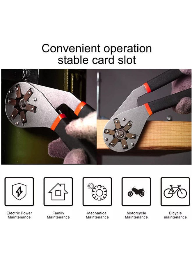 Generic - Tools 8 Inch Bionic Adjustable Wrench | 14 Wrenches in 1 | Grabs Bolt On All Six Sides | Patented Design Multiplies Gripping Force | Great Gifts for Men, Dad, Gadgets for men - Image 1