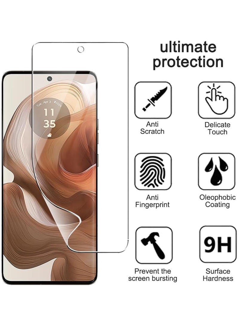general Screen Protector Compitable with Motorola Moto Edge 50 Ultra, [3 Pack] HD TPU Soft Film - Anti-Scratch No Bubbles Anti-Fingerprint - Image 2