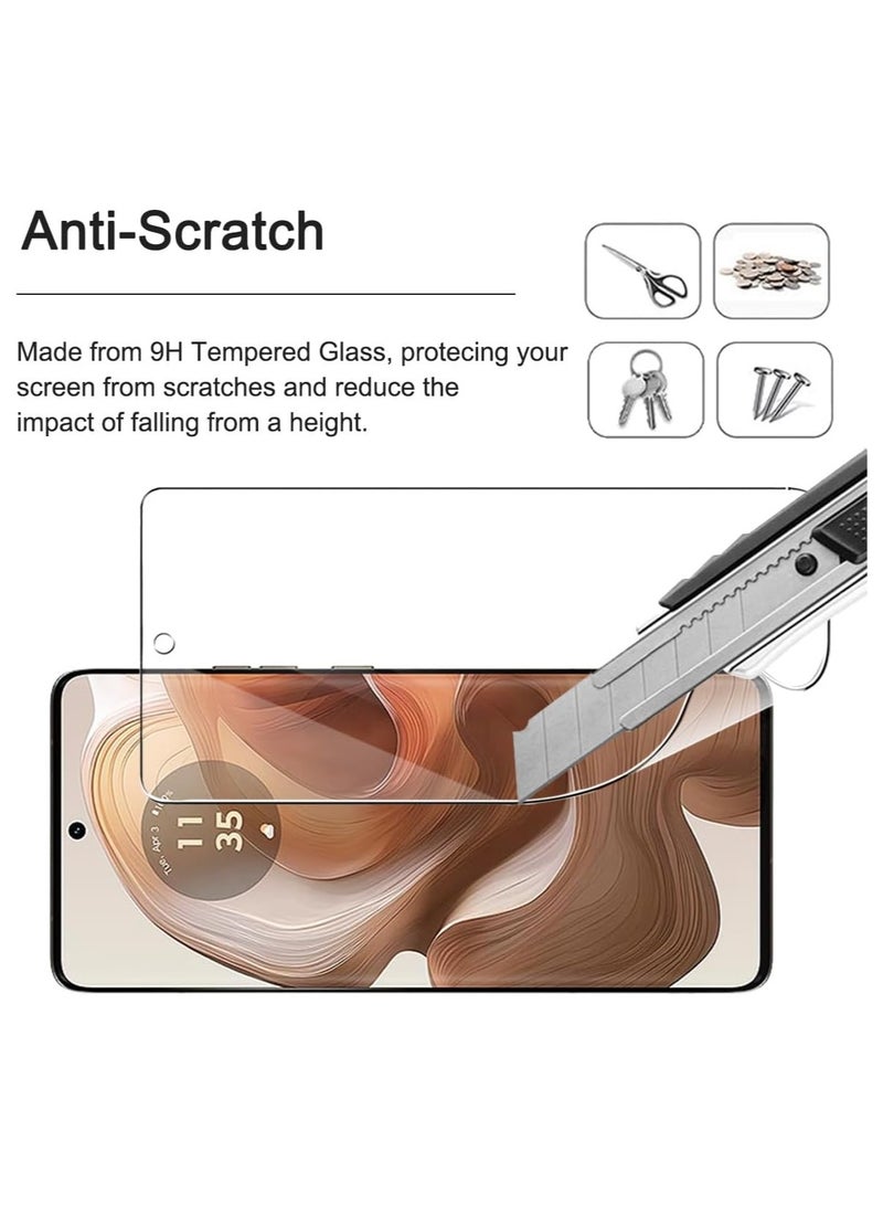general Screen Protector Compitable with Motorola Moto Edge 50 Ultra, [3 Pack] HD TPU Soft Film - Anti-Scratch No Bubbles Anti-Fingerprint - Image 3