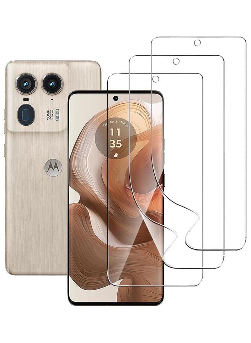 general Screen Protector Compitable with Motorola Moto Edge 50 Ultra, [3 Pack] HD TPU Soft Film - Anti-Scratch No Bubbles Anti-Fingerprint - Image 1