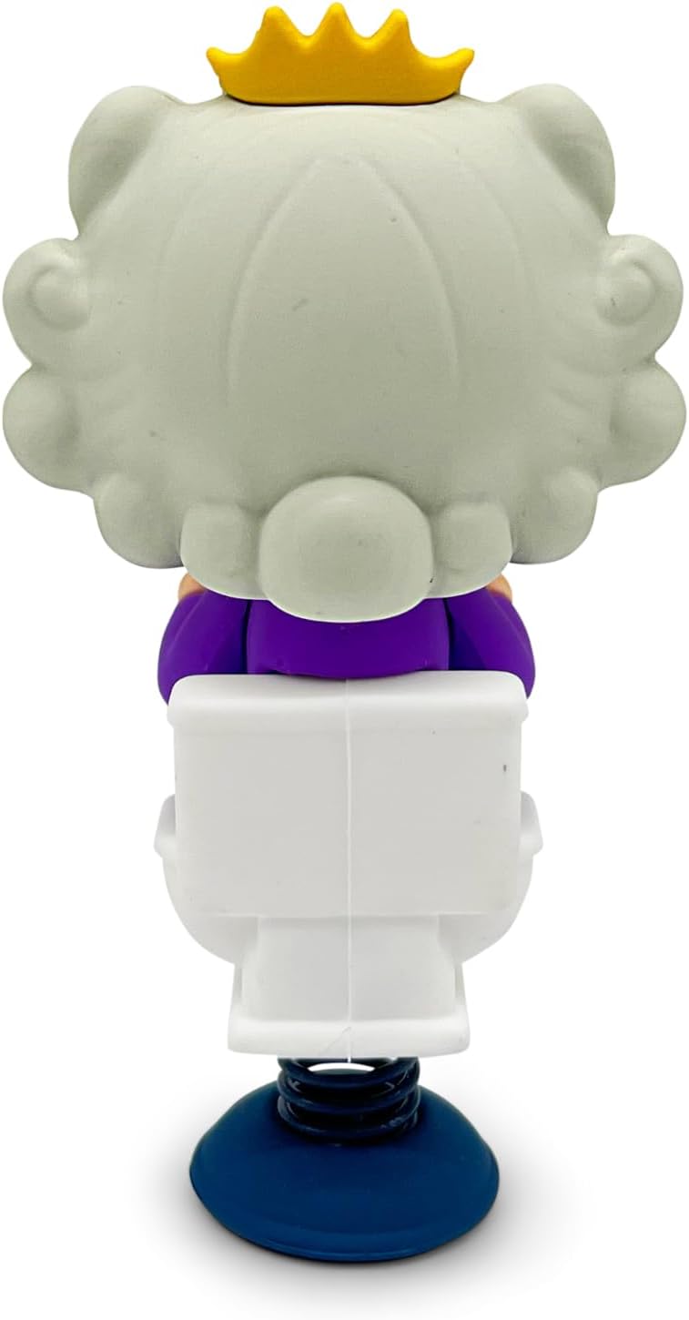 GOOFBALLS Queen on The Throne Dashboard Dancer – Hilarious Royal Design with Queen Sitting on Porcelain Throne – Fun Car Accessory for Humor Lovers – Unique Gift for Car Enthusiasts - Image 2