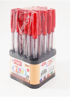 Flair Zing Ball Pen Red Ink, Set of 30 Pcs  - Image 2