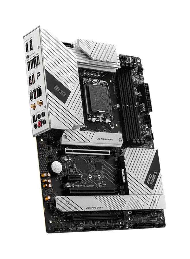 MSI PRO Z790-A MAX WIFI DDR5 Intel® ATX Mother Board, Digital PWM, PCI-E, 6x SATA 6G, 4x M.2, 1x HDMI™, 1x DisplayPort, 2.5Gbps LAN, VRM Heatsink, Pre Installed IO Shield | 911-7E07-018 Black - Image 4